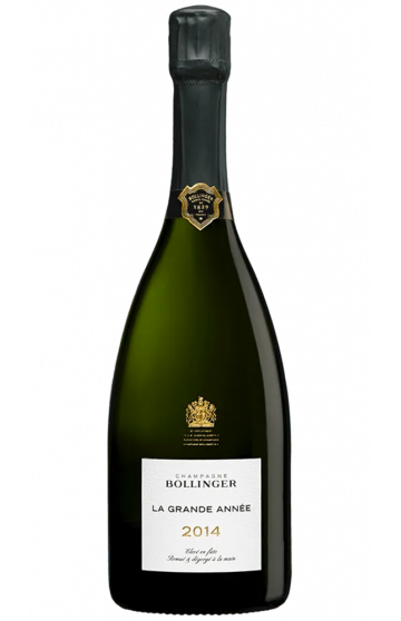 Champagne Bollinger La Grande Année 2014 avec étui