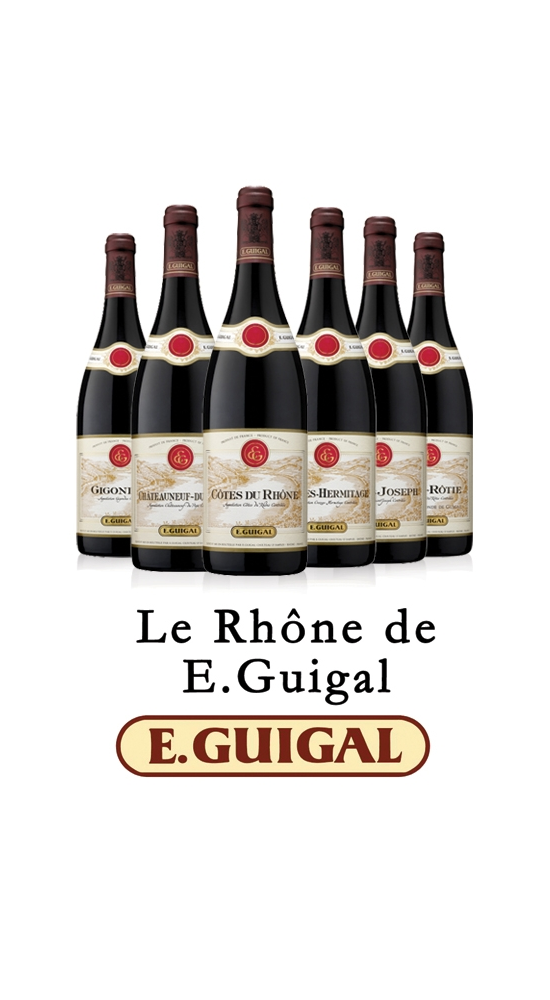 6 grands noms du Rhône par Guigal